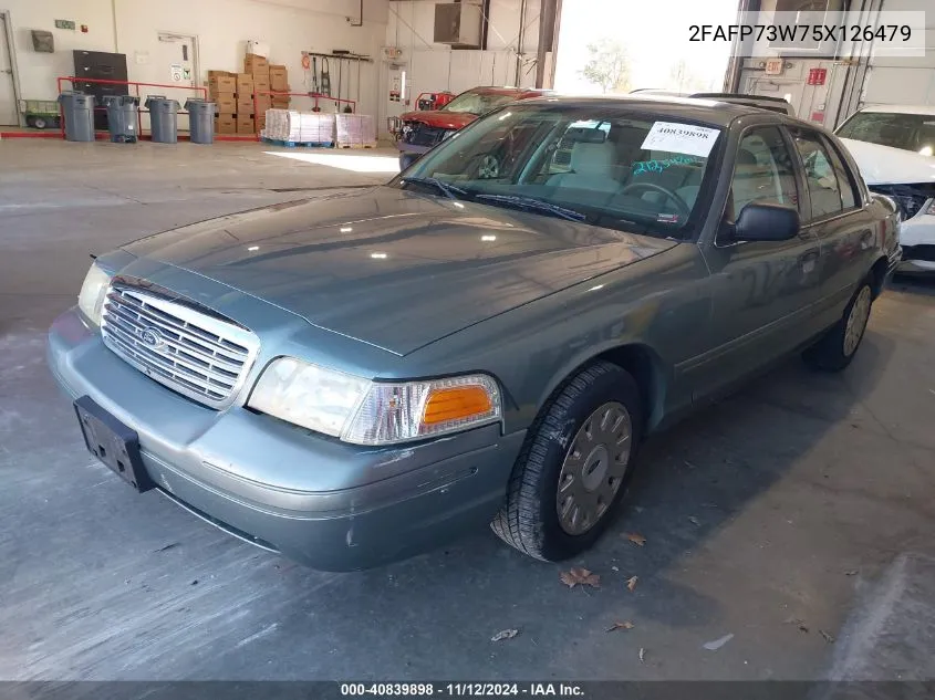 2005 Ford Crown Victoria Standard VIN: 2FAFP73W75X126479 Lot: 40839898