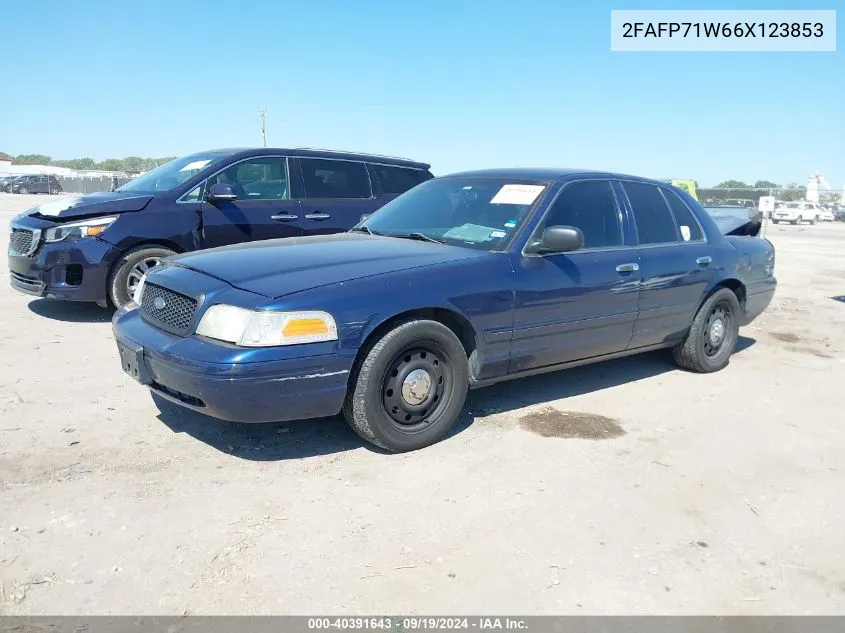 2FAFP71W66X123853 2006 Ford Crown Victoria Police/Police Interceptor