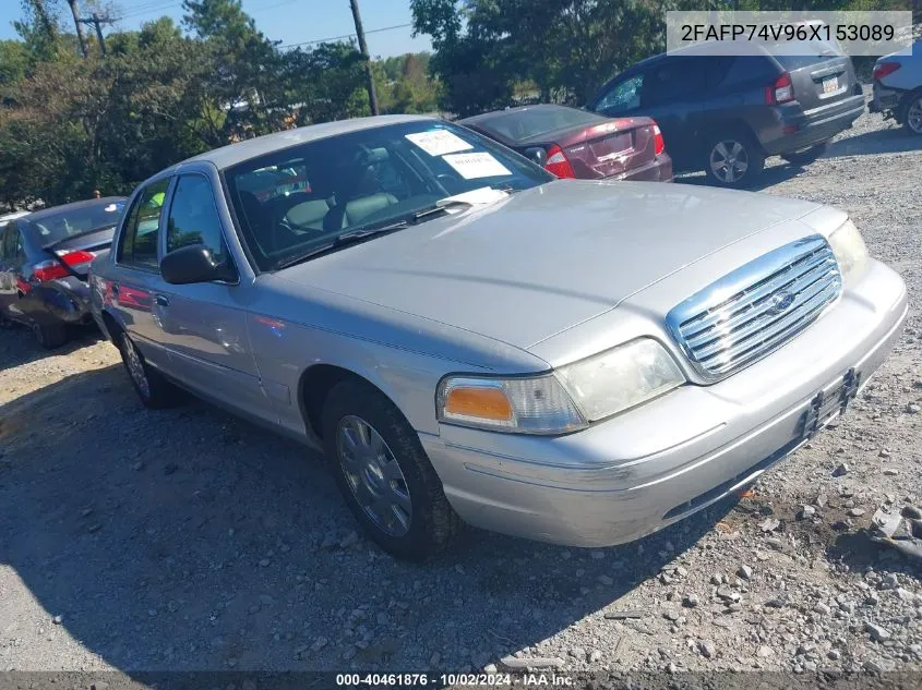 2006 Ford Crown Victoria Lx/Lx Sport VIN: 2FAFP74V96X153089 Lot: 40461876