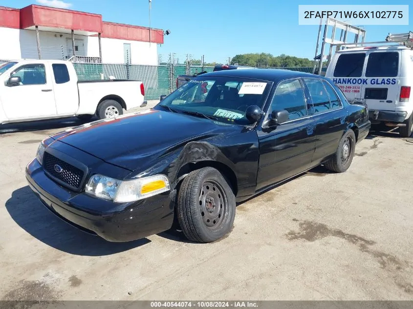 2006 Ford Crown Victoria Police/Police Interceptor VIN: 2FAFP71W66X102775 Lot: 40544074