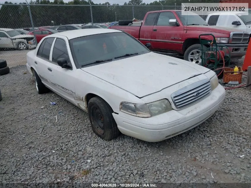 2006 Ford Crown Victoria Police/Police Interceptor VIN: 2FAHP71W96X117182 Lot: 40663625