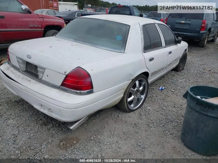 2006 Ford Crown Victoria Police/Police Interceptor VIN: 2FAHP71W96X117182 Lot: 40663625