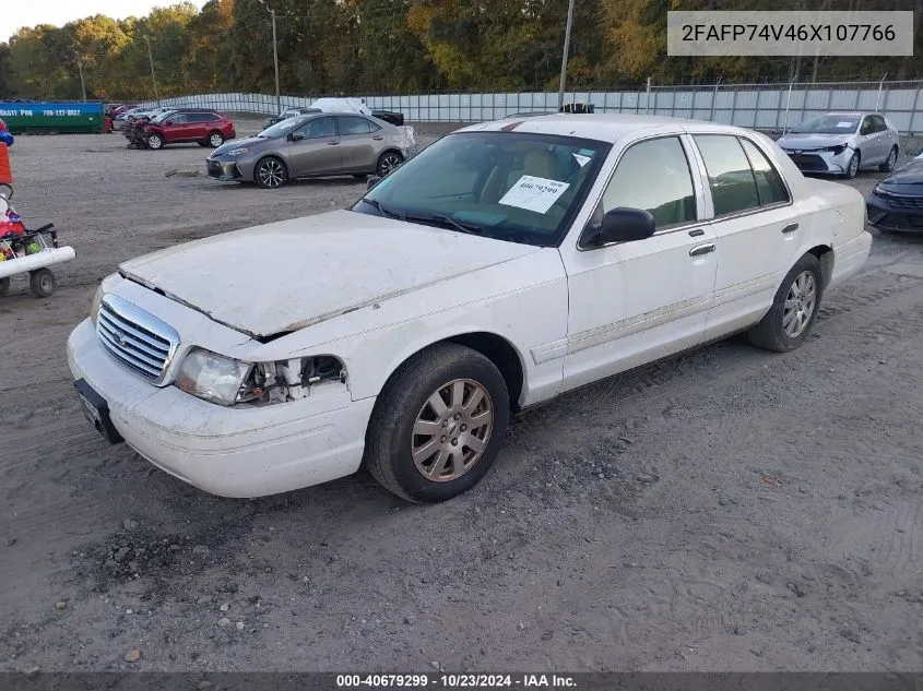 2006 Ford Crown Victoria Lx/Lx Sport VIN: 2FAFP74V46X107766 Lot: 40679299