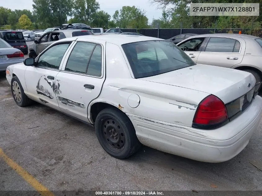 2007 Ford Crown Victoria Police Interceptor VIN: 2FAFP71WX7X128801 Lot: 40361780