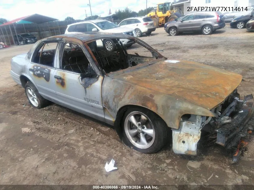 2007 Ford Crown Victoria Police/Police Interceptor VIN: 2FAFP71W77X114614 Lot: 40386866