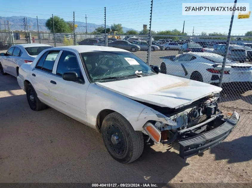 2007 Ford Crown Victoria Police/Police Interceptor VIN: 2FAHP71W47X160488 Lot: 40415127