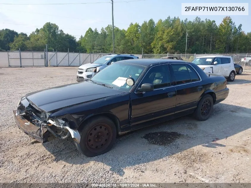 2007 Ford Crown Victoria Police/Police Interceptor VIN: 2FAFP71W07X130766 Lot: 40524718