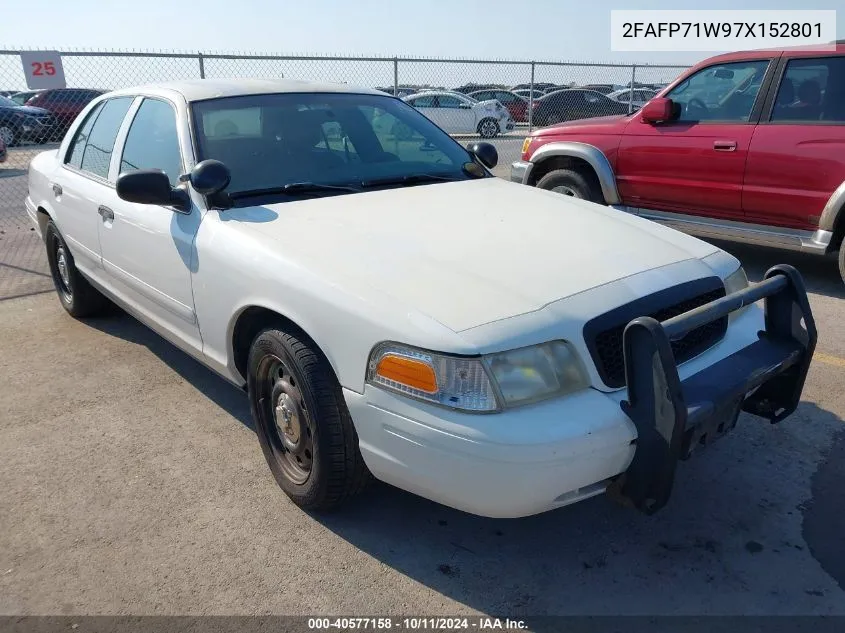 2007 Ford Crown Victoria Police/Police Interceptor VIN: 2FAFP71W97X152801 Lot: 40577158