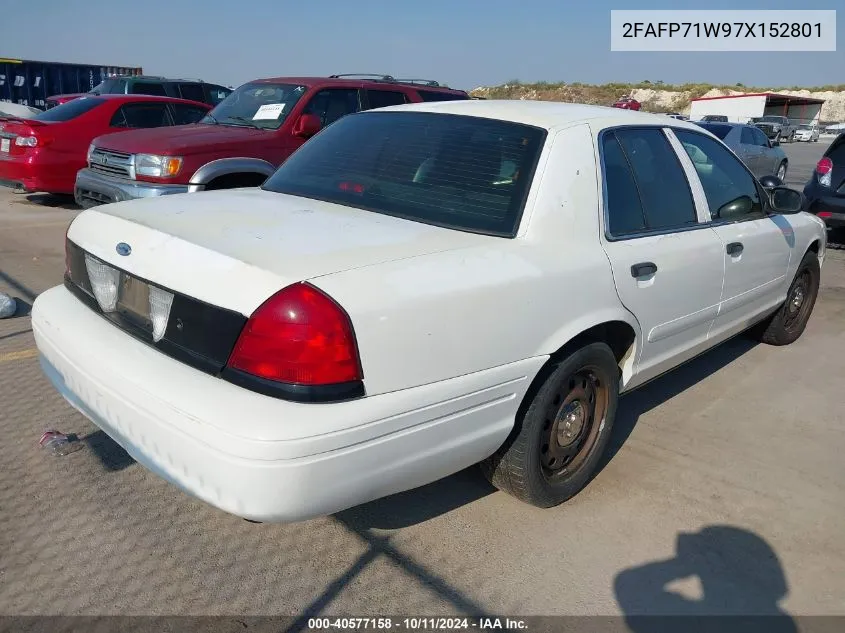 2007 Ford Crown Victoria Police/Police Interceptor VIN: 2FAFP71W97X152801 Lot: 40577158