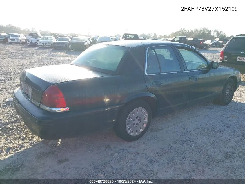 2007 Ford Crown Victoria Standard VIN: 2FAFP73V27X152109 Lot: 40720025