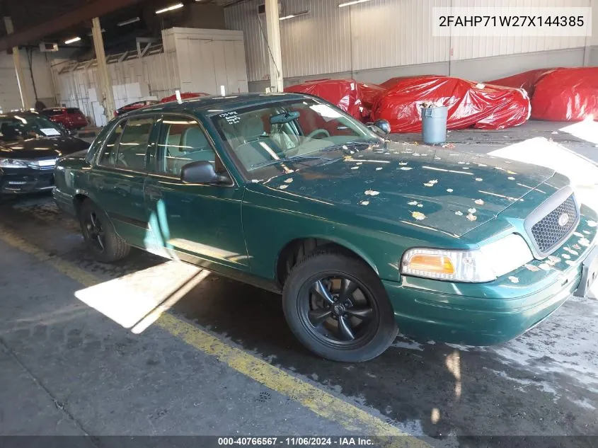 2007 Ford Crown Victoria Police/Police Interceptor VIN: 2FAHP71W27X144385 Lot: 40766567