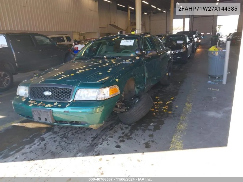 2007 Ford Crown Victoria Police/Police Interceptor VIN: 2FAHP71W27X144385 Lot: 40766567