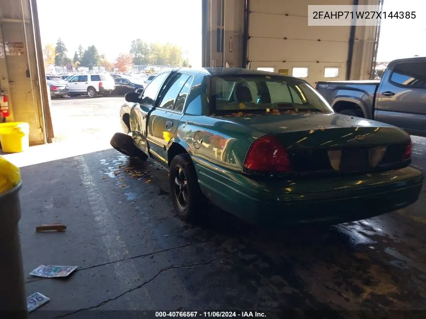 2007 Ford Crown Victoria Police/Police Interceptor VIN: 2FAHP71W27X144385 Lot: 40766567