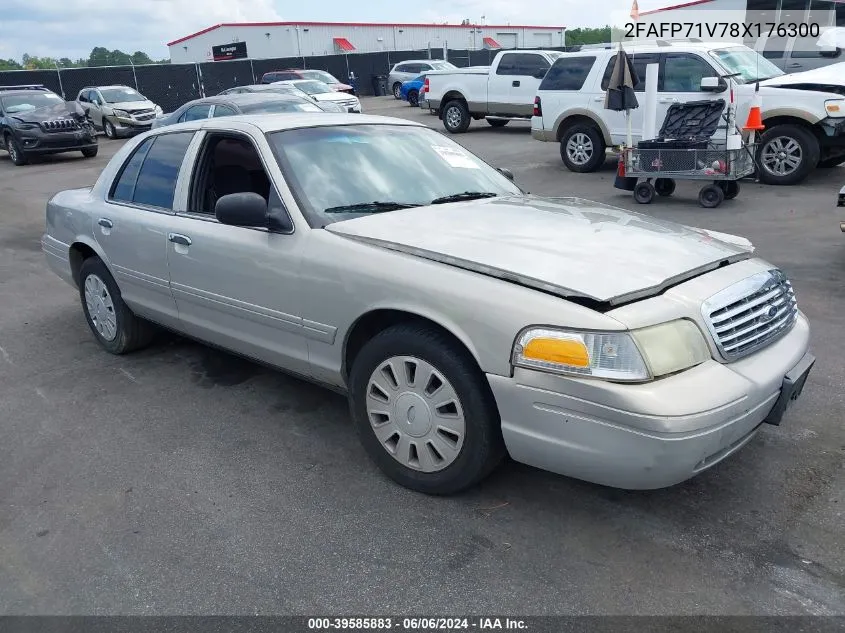 2008 Ford Crown Victoria Police/Police Interceptor VIN: 2FAFP71V78X176300 Lot: 39585883