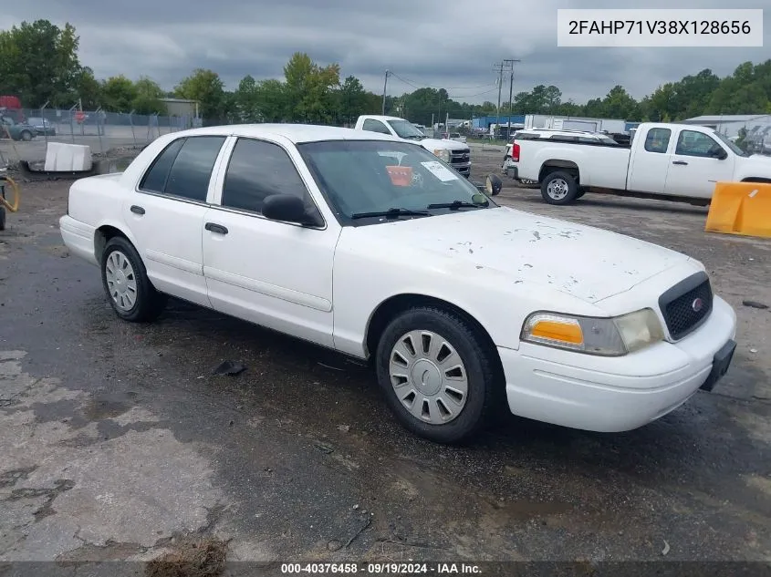 2008 Ford Crown Victoria Police/Police Interceptor VIN: 2FAHP71V38X128656 Lot: 40376458