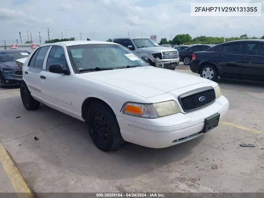 2FAHP71V29X131355 2009 Ford Crown Victoria Police/Police Interceptor