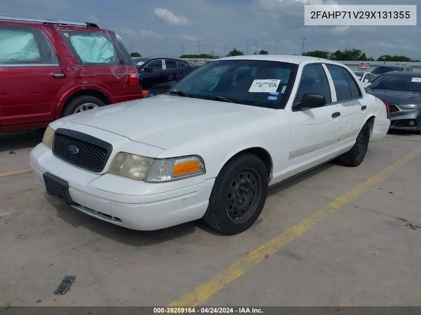 2009 Ford Crown Victoria Police/Police Interceptor VIN: 2FAHP71V29X131355 Lot: 39259164