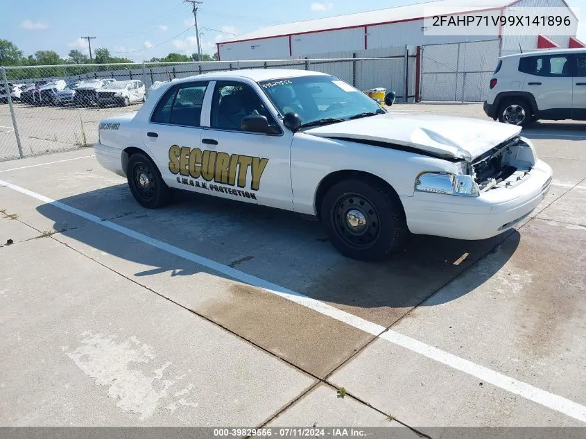 2009 Ford Crown Victoria Police/Police Interceptor VIN: 2FAHP71V99X141896 Lot: 39829556