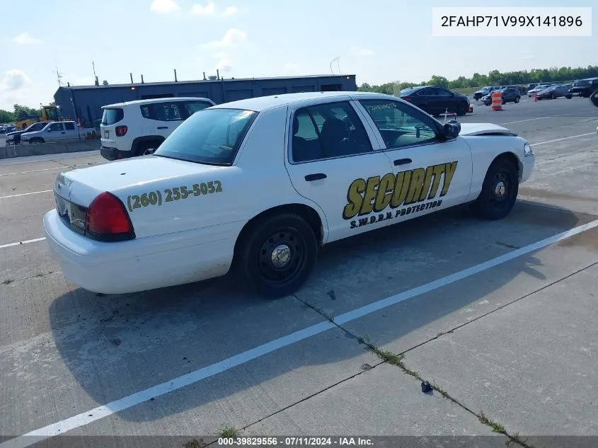 2009 Ford Crown Victoria Police/Police Interceptor VIN: 2FAHP71V99X141896 Lot: 39829556