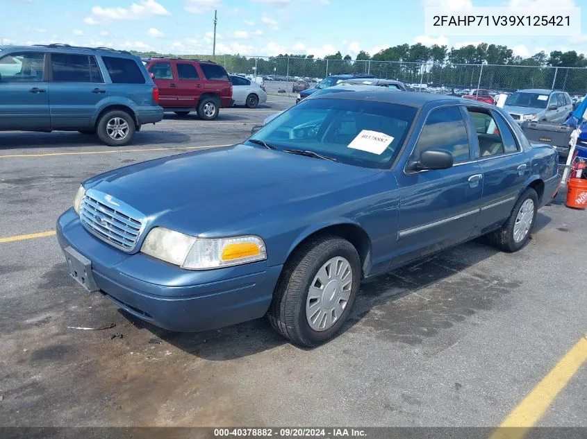 2009 Ford Crown Victoria Police/Police Interceptor VIN: 2FAHP71V39X125421 Lot: 40378882