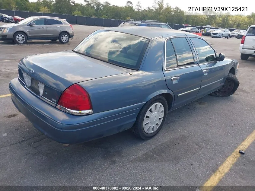 2009 Ford Crown Victoria Police/Police Interceptor VIN: 2FAHP71V39X125421 Lot: 40378882