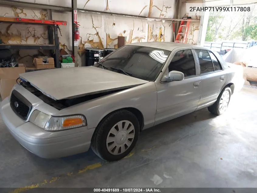 2009 Ford Crown Victoria Police/Police Interceptor VIN: 2FAHP71V99X117808 Lot: 40491689