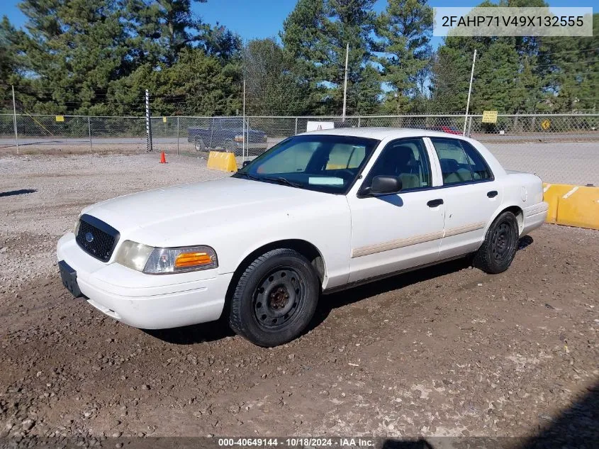 2009 Ford Crown Victoria Police/Police Interceptor VIN: 2FAHP71V49X132555 Lot: 40649144