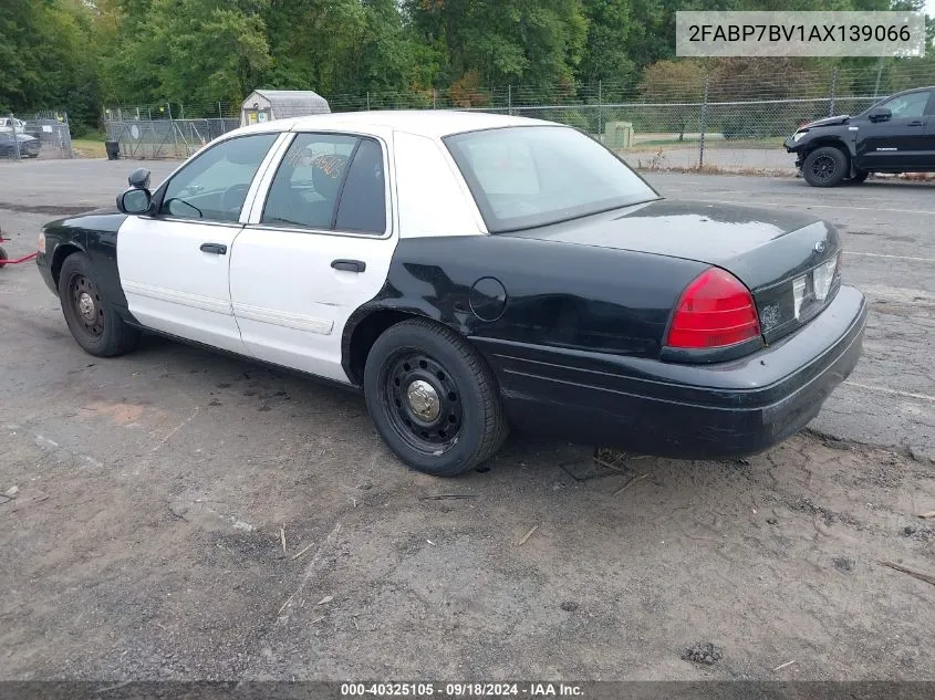 2010 Ford Crown Victoria Police/Police Interceptor VIN: 2FABP7BV1AX139066 Lot: 40325105