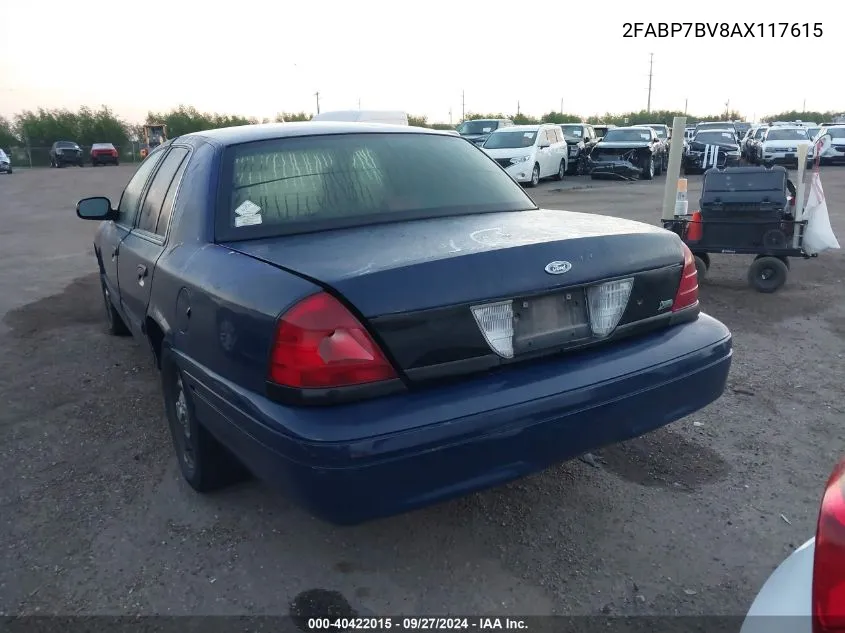 2FABP7BV8AX117615 2010 Ford Crown Victoria Police/Police Interceptor