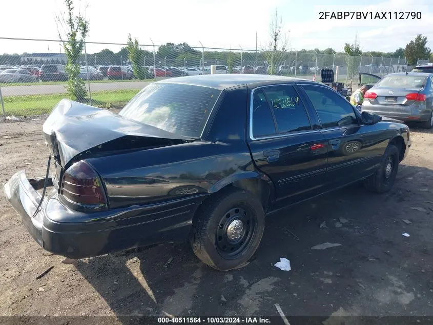 2FABP7BV1AX112790 2010 Ford Crown Victoria Police/Police Interceptor