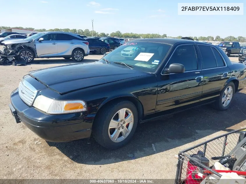 2010 Ford Crown Victoria Lx VIN: 2FABP7EV5AX118409 Lot: 40637060