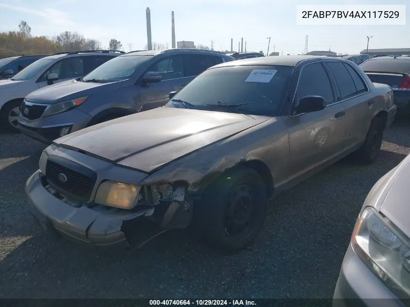 2010 Ford Crown Victoria Police/Police Interceptor VIN: 2FABP7BV4AX117529 Lot: 40740664