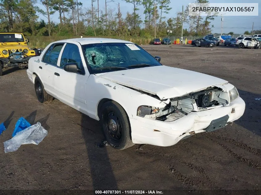 2010 Ford Crown Victoria Police/Police Interceptor VIN: 2FABP7BV1AX106567 Lot: 40787301