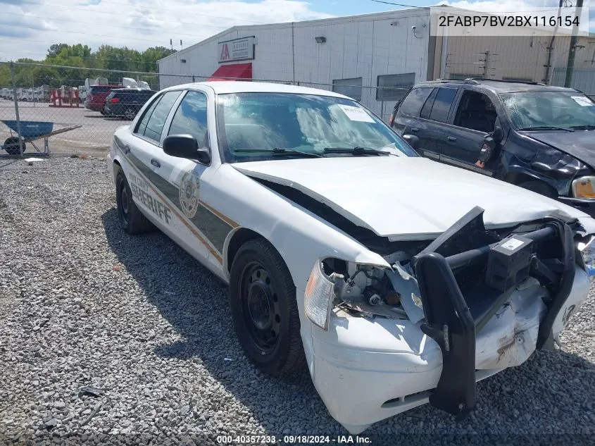 2011 Ford Crown Victoria Police Interceptor VIN: 2FABP7BV2BX116154 Lot: 40357233