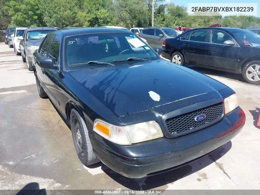 2011 Ford Crown Victoria Police Interceptor VIN: 2FABP7BVXBX182239 Lot: 40363987