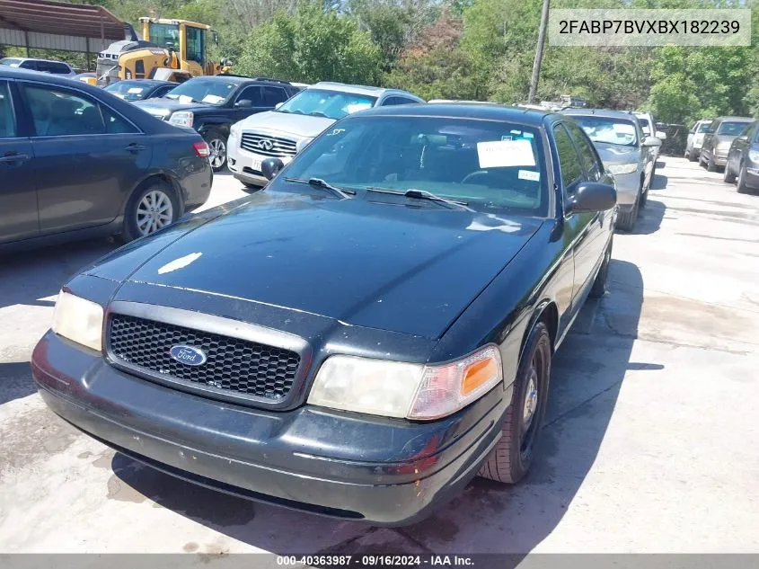 2011 Ford Crown Victoria Police Interceptor VIN: 2FABP7BVXBX182239 Lot: 40363987