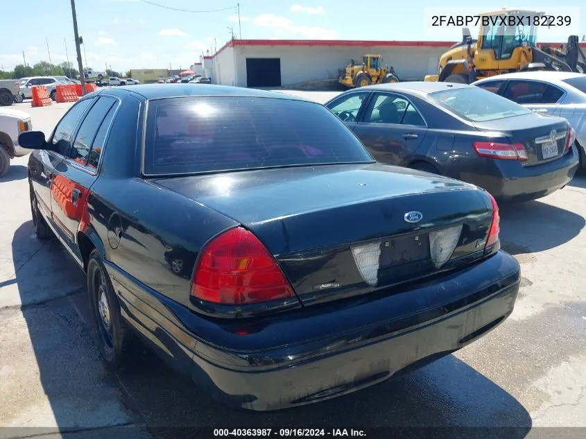 2011 Ford Crown Victoria Police Interceptor VIN: 2FABP7BVXBX182239 Lot: 40363987