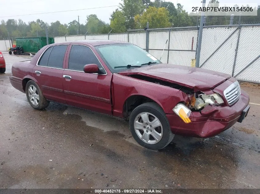 2011 Ford Crown Victoria Lx VIN: 2FABP7EV5BX154506 Lot: 40452175