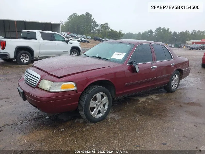 2011 Ford Crown Victoria Lx VIN: 2FABP7EV5BX154506 Lot: 40452175