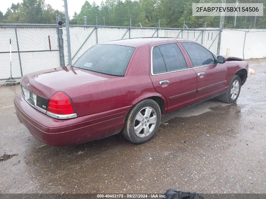 2011 Ford Crown Victoria Lx VIN: 2FABP7EV5BX154506 Lot: 40452175