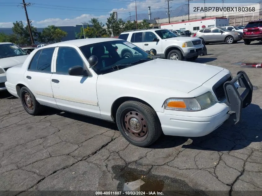 2FABP7BV0BX180368 2011 Ford Crown Victoria Police Interceptor