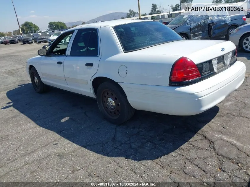 2011 Ford Crown Victoria Police Interceptor VIN: 2FABP7BV0BX180368 Lot: 40511887