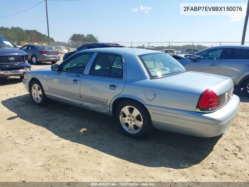 2011 Ford Crown Victoria Lx VIN: 2FABP7EV8BX150076 Lot: 40523144