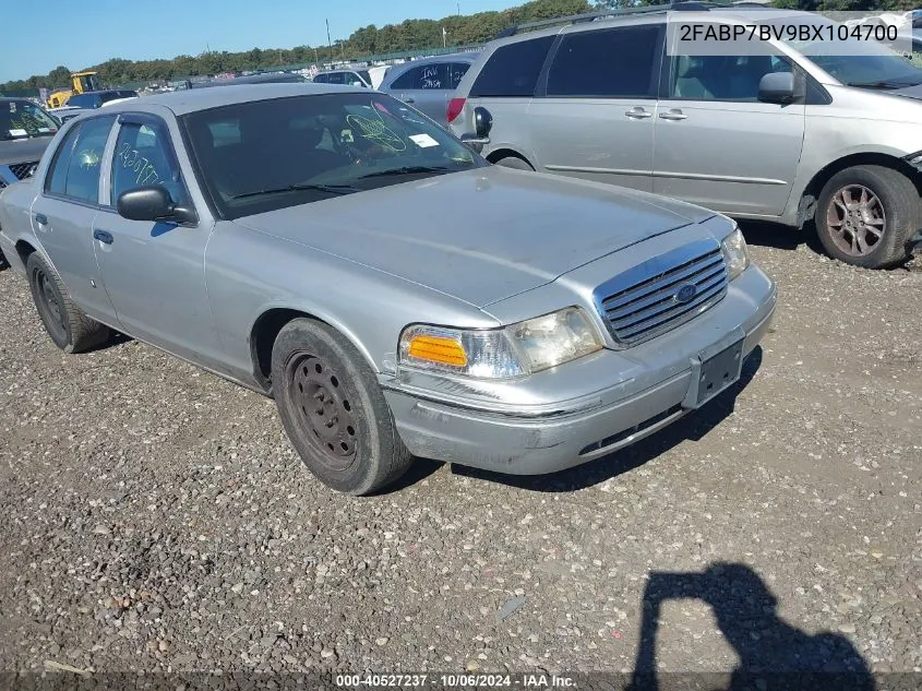 2011 Ford Crown Victoria Police Interceptor VIN: 2FABP7BV9BX104700 Lot: 40527237