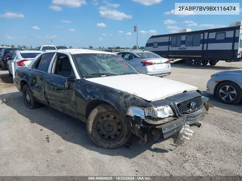 2011 Ford Crown Victoria Police Interceptor VIN: 2FABP7BV9BX116474 Lot: 40568620