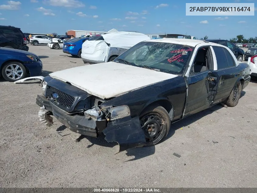 2011 Ford Crown Victoria Police Interceptor VIN: 2FABP7BV9BX116474 Lot: 40568620