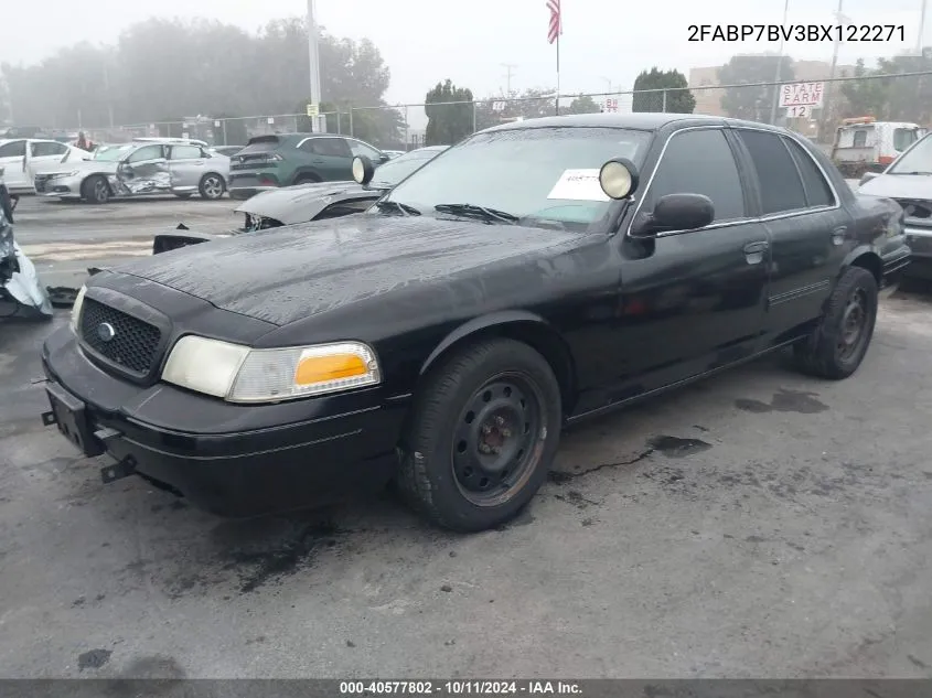 2011 Ford Crown Victoria Police Interceptor VIN: 2FABP7BV3BX122271 Lot: 40577802