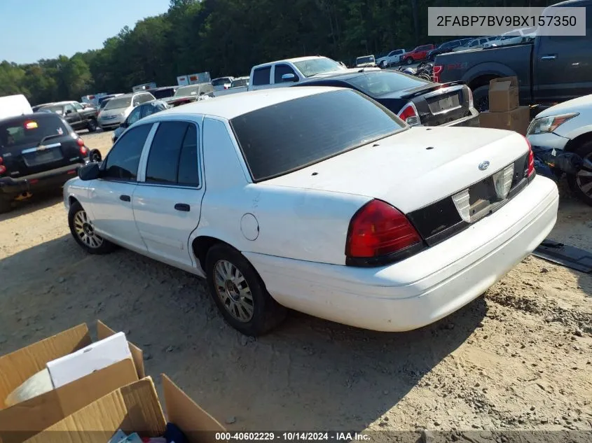 2011 Ford Crown Victoria Police Interceptor VIN: 2FABP7BV9BX157350 Lot: 40602229