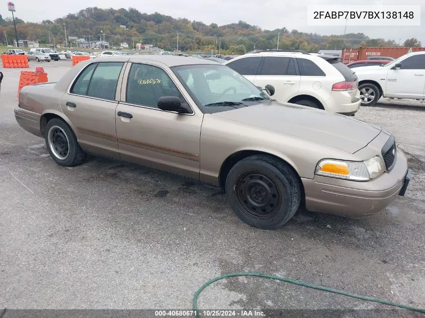 2011 Ford Crown Victoria Police Interceptor VIN: 2FABP7BV7BX138148 Lot: 40680671