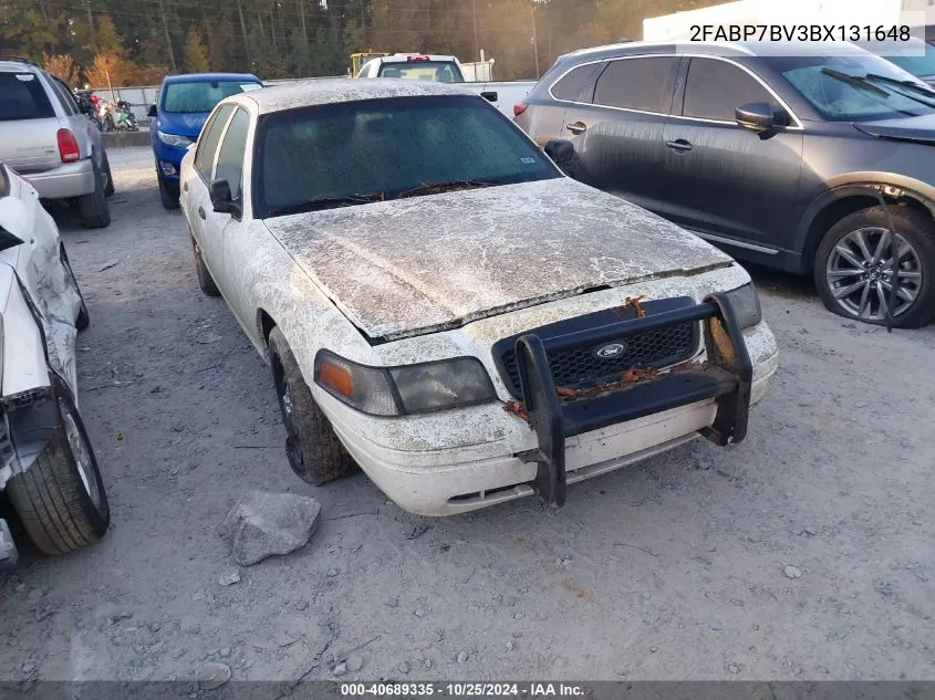 2011 Ford Crown Victoria Police Interceptor VIN: 2FABP7BV3BX131648 Lot: 40689335